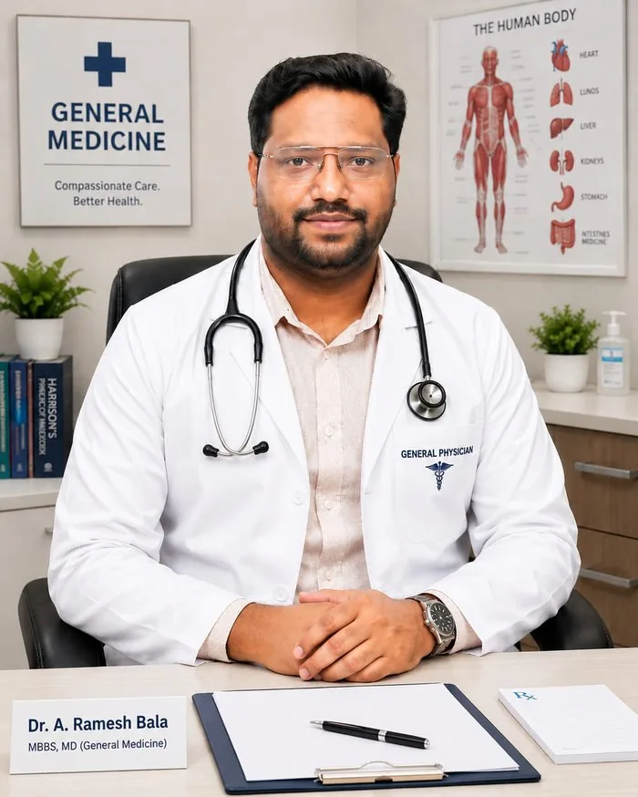 Dr. A. Ramesh Bala – Best General Physician and Diabetologist Karaikal, F.Diab UK